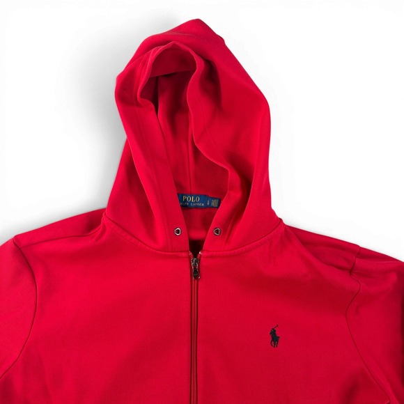 Polo Ralph Lauren Other - Polo Ralph Lauren Full Zip Hoodie Mens Large Red Embroidered Pony Logo